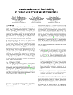 Interdependence and Predictability of Human Mobility and Social