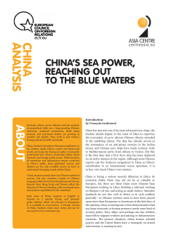 China`s sea power – reaching out to the blue waters