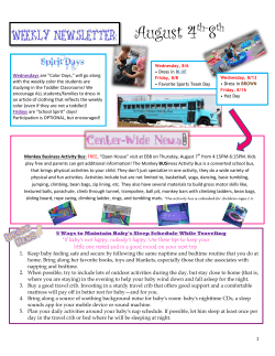 August 4th-8th - Educational Building Blocks, Inc.