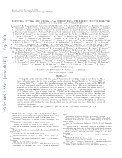 Detection of very high energy gamma