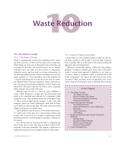 Cleaner Production &ndash; Technologies and Tools for Resource Efficient