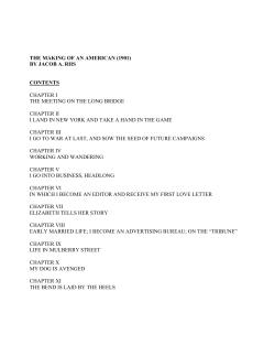 the making of an american (1901) by jacob a. riis contents chapter i