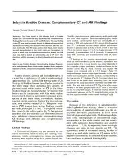 Infantile Krabbe Disease: Complementary CT and MR Findings