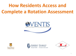 How Residents Access and Complete a Rotation Assessment