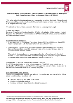 Education Plan for Adopted Children