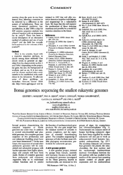 Bonsai genomics: sequencing the smallest eukaryotic genomes