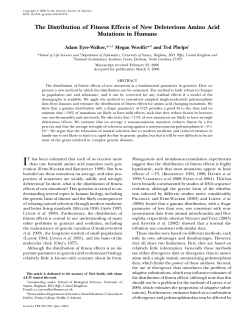 The Distribution of Fitness Effects of New Deleterious Amino Acid