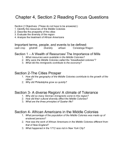 Chapter 4, Section 2 Reading Focus Questions