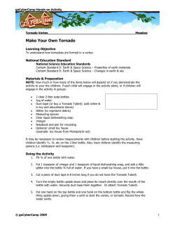 Make Your Own Tornado