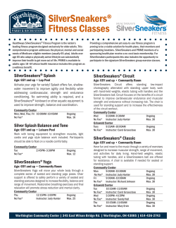 SilverSneakers&reg; Fitness Classes