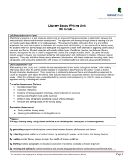 Literary Essay Writing About Themes