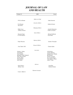 journal of law and health
