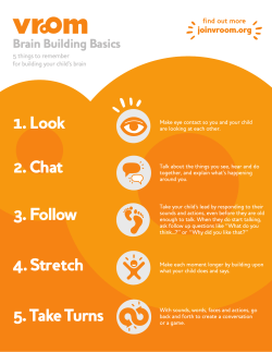 1. Look 2. Chat 3. Follow 4. Stretch 5. Take Turns