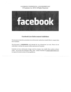 Facebook Law Enforcement Guidelines