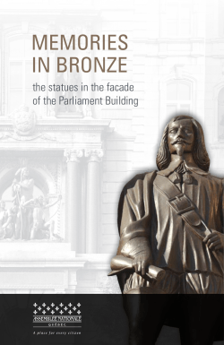 Memories in bronze the statues in the facade of the parliament bulding
