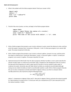 Math 110 CS Homework 2 1. What is the problem with the Python