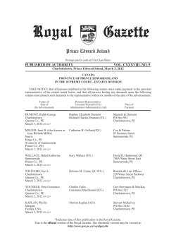 Royal Gazette March 3, 2012