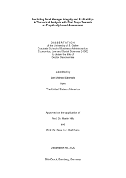Predicting Fund Manager Integrity and Profitability