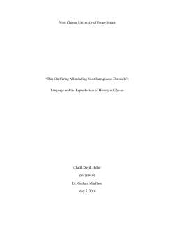 This Chaffering Allincluding Most Farraginous Chronicle