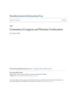 Commerce, Conquest, and Wartime Confiscation