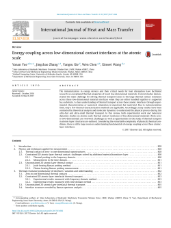Energy coupling across low-dimensional contact interfaces at the