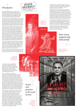 State secrecy imagined and charicatured Actors and practices in the