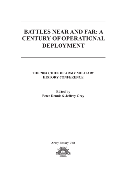 2004 Chief of Army Conference