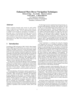 Enhanced Mars Rover Navigation Techniques