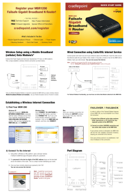 Failsafe Gigabit Broadband N Router