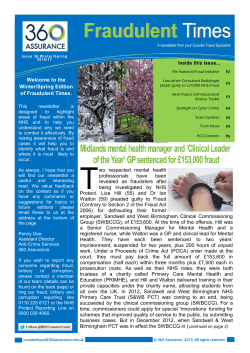 Fraudulent Times Issue 36 Winter Edition 2017