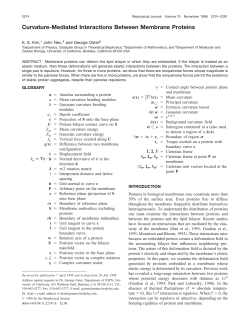 Curvature-Mediated Interactions Between Membrane Proteins