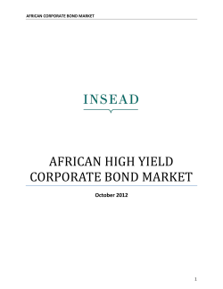 african high yield corporate bond market