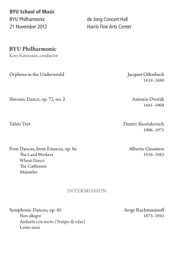 BYU Philharmonic - BYU School of Music