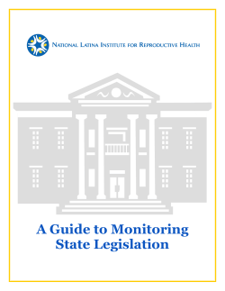 A Guide to Monitoring State Legislation