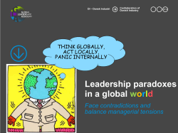 Leadership paradoxes in a global world