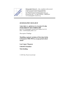 Full Text  - Demographic Research