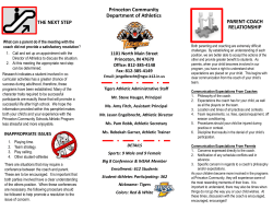 Parent Coach Relationship/Coach Listing