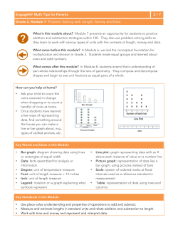 Grade 2, Module 7 Engage New York Math Tips for Parents