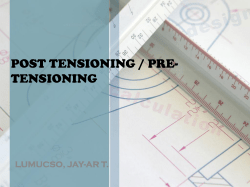 POST TENSIONING / PRE