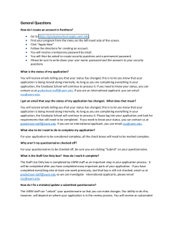 Frequently Asked Questions - Apply Now