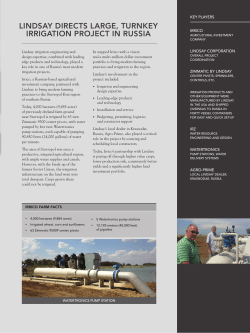 Irrico Case Study - Lindsay Corporation