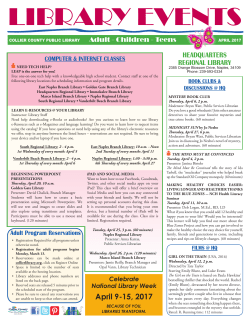 or Print the April program brochure here.