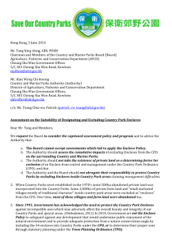 Hong Kong, 3 June 2014 Mr. Tang King