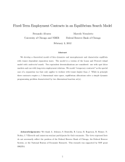 Fixed-Term Employment Contracts in an Equilibrium Search Model