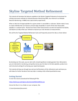 Skyline Targeted Method Refinement