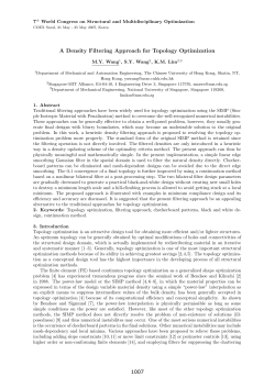 A Density Filtering Approach for Topology Optimization