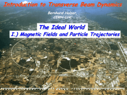 Introduction to Transverse Beam Dynamics The Ideal World
