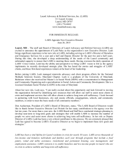 LARS Appoints New Executive Director