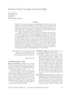 Revisiting WYSIWYG Paradigms for Authoring