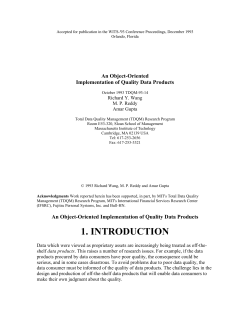 An Object-oriented Implementation of Quality